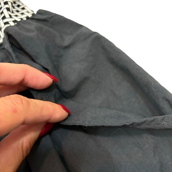 Mainstream Vintage 70s Gingham Open Back Stretch Romper Swimsuit Size 8 - Picture 4 of 14